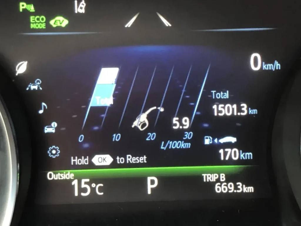 toyota camry 2.5 hybrid витрати палива